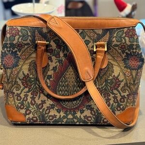 Hartmann Vintage Tapestry Travel Bag Train Case